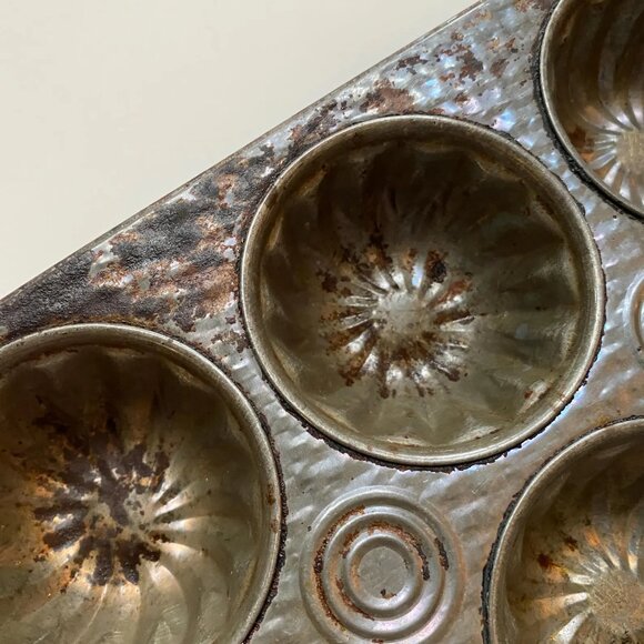 Vintage GSW Baking Tray Mold Tin for Cakes Cookies Kitchen Cookware Collectible - Picture 5 of 7